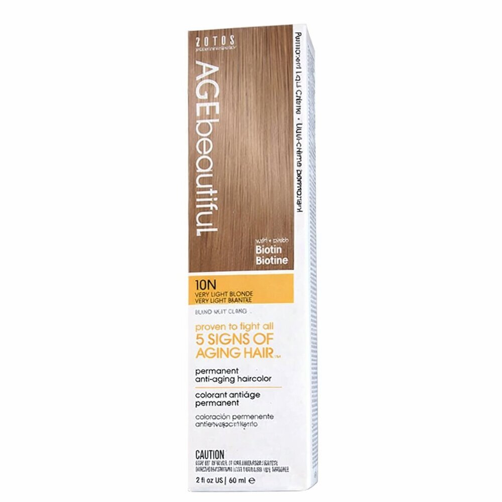 🦜NEW Zotos Professional AGEbeautiful  Hair Color - Very Light Blonde 10N